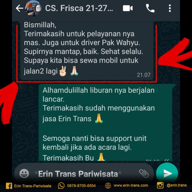 testi cs.Frisca Erin Trans